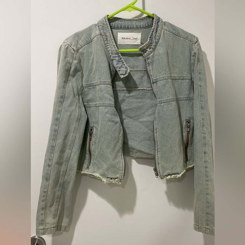 Women's Distressed Denim Jacket